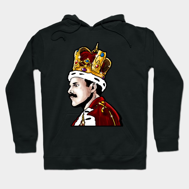 Freddie Mercury Queen Hoodie by Harley Warren